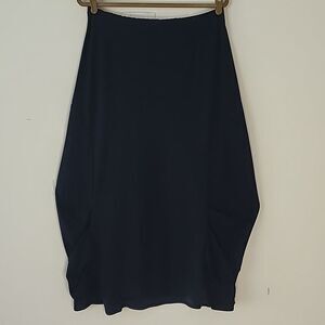 EDW Every Day Wear By Spirithouse Lagenlook Contemporary Black Maxi Skirt L